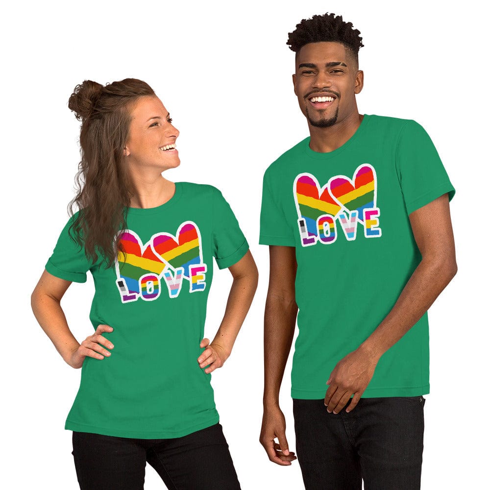 Spruced Roost Kelly / S LOVE RAINBOW Unisex t-shirt