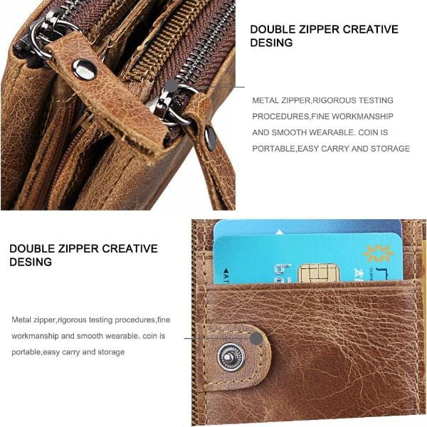 Spruced Roost Men's Accessories Bifold Genuine Leather RFID Protected Wallet - 5 Colors