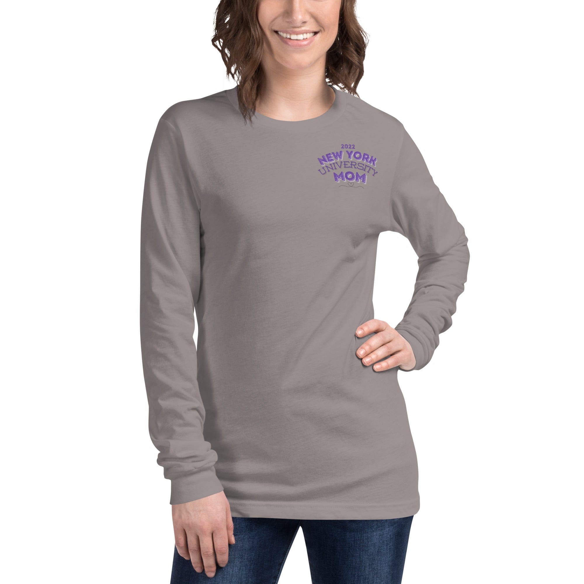 Spruced Roost Storm / XS New York University Mom Long Sleeve Tee