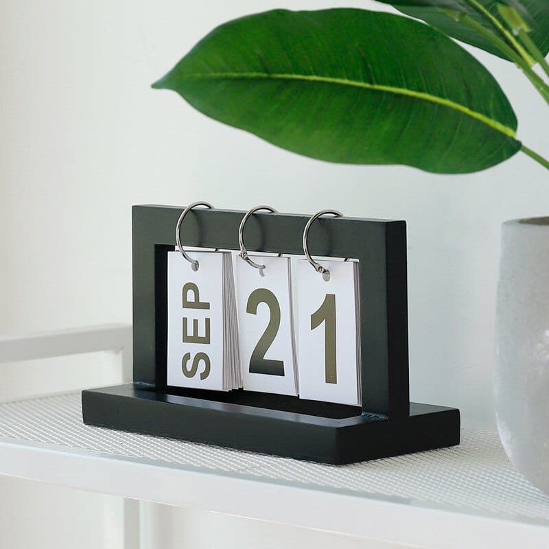 Spruced Roost Organization Wooden Calendar Date Display - 3 Colors