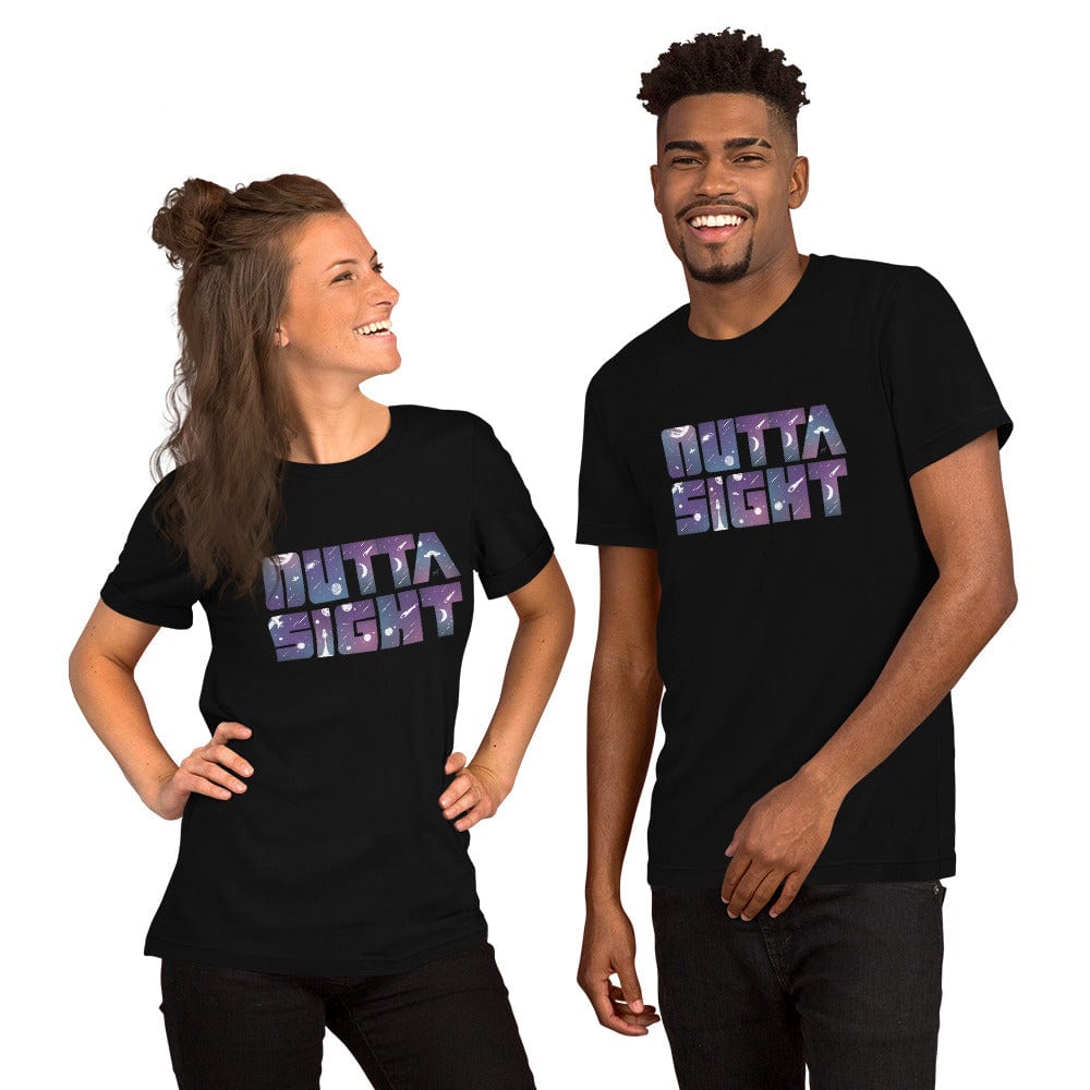 Spruced Roost Black / S Outta Sight - Outer Space Unisex T-shirt - S-4XL