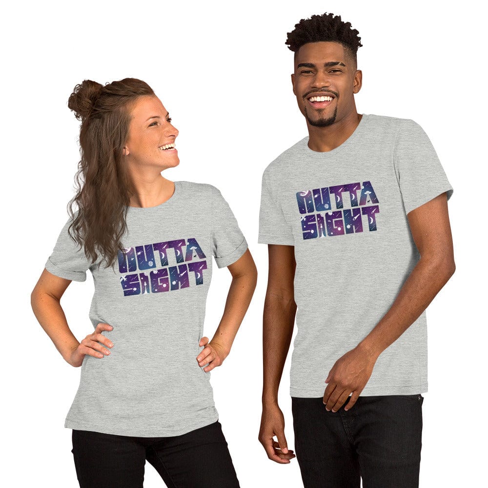 Spruced Roost Athletic Heather / S Outta Sight - Outer Space Unisex T-shirt - S-4XL