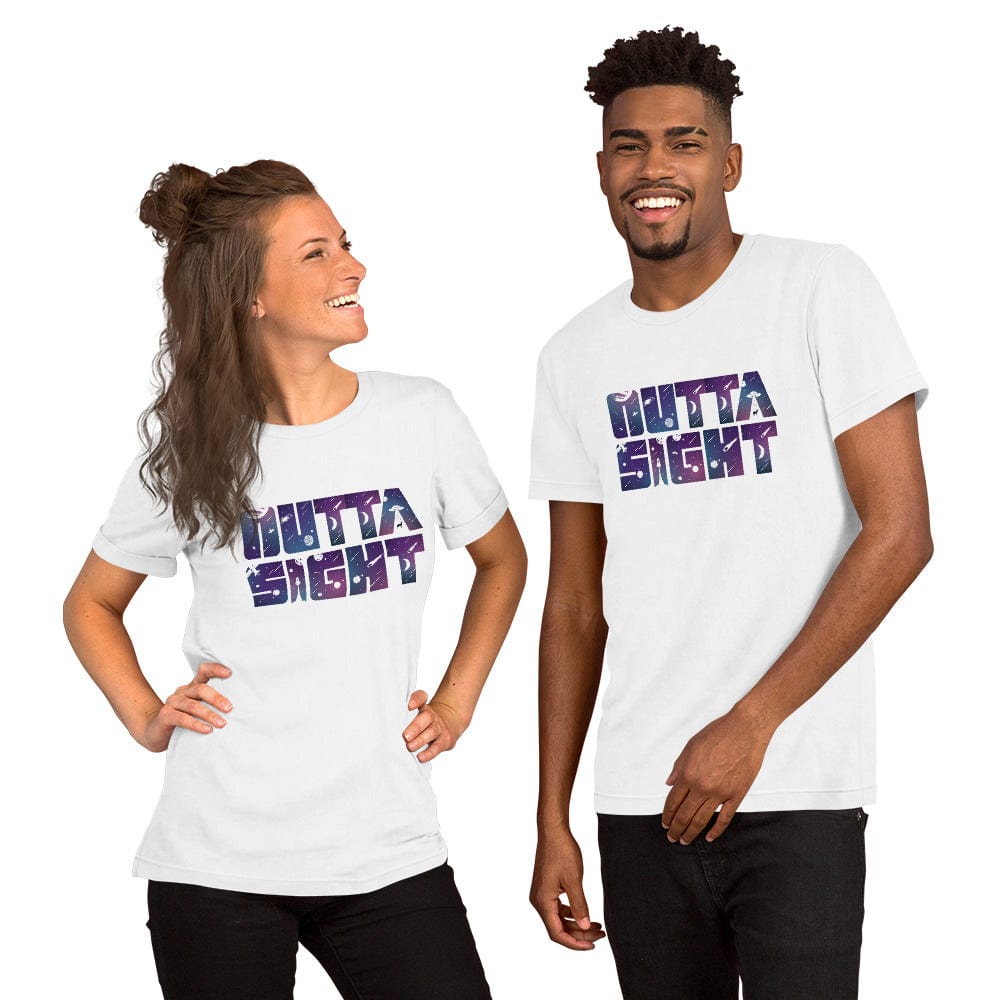 Spruced Roost White / S Outta Sight - Outer Space Unisex T-shirt - S-4XL
