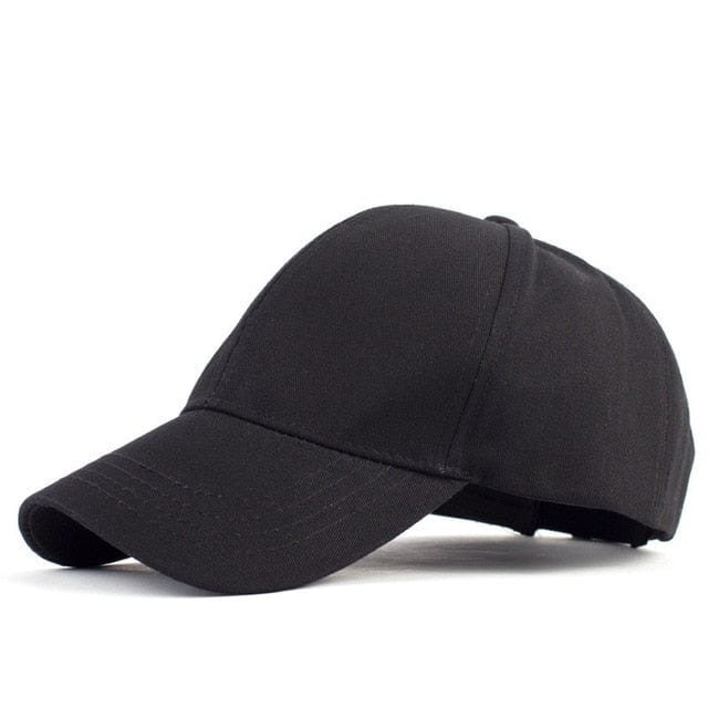 Spruced Roost Black / Adjustable Ponytail Baseball Caps - CC Brand - 29 Colors / 3 Styles