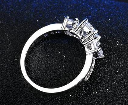 Spruced Roost Rings Love Story Sterling Silver .925 CZ Ring - Sz 6-9