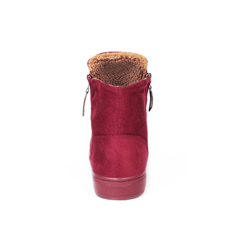Spruced Roost Shoes Flock Zipper Snow Boot Sneaker - 4 Colors