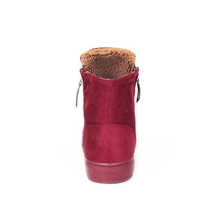 Spruced Roost Shoes Flock Zipper Snow Boot Sneaker - 4 Colors