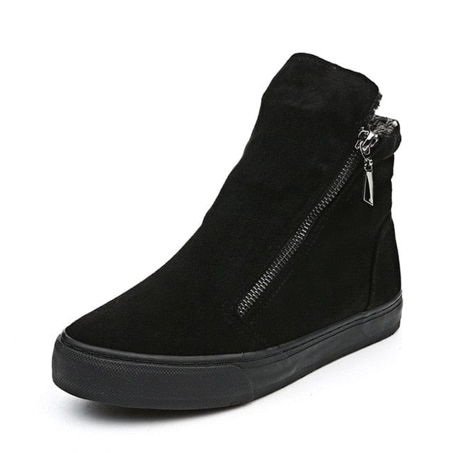 Spruced Roost Shoes Black / 4.5 Flock Zipper Snow Boot Sneaker - 4 Colors
