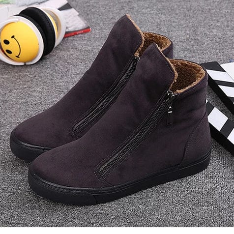 Spruced Roost Shoes Flock Zipper Snow Boot Sneaker - 4 Colors