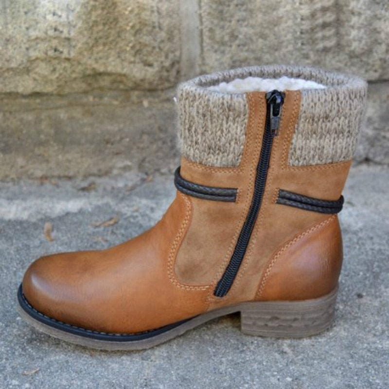 Spruced Roost Shoes Hailey Zip Platform Ankle Boots