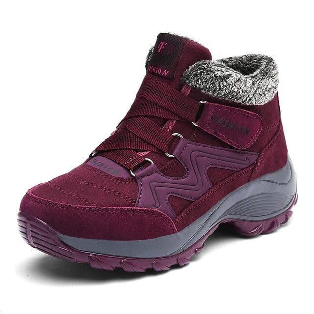 Spruced Roost Shoes Thick soles Dark Red / 5 Ridge Line Snow Waterproof AnkleBoot, Sizes 5-12