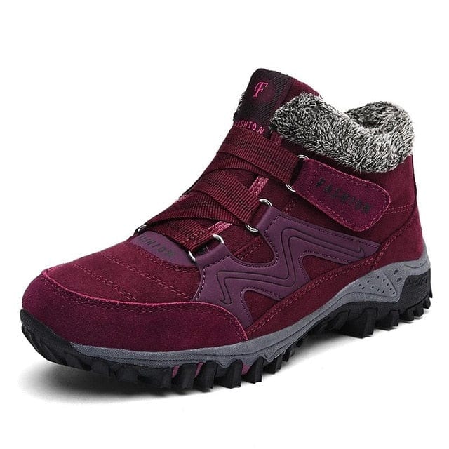 Spruced Roost Shoes Flat Dark Red / 5 Ridge Line Snow Waterproof AnkleBoot, Sizes 5-12