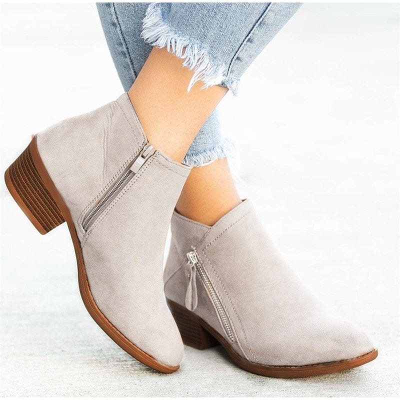 WDHKUN Store Shoes Shoshone Heeled  Ankle Boots - 3 Styles