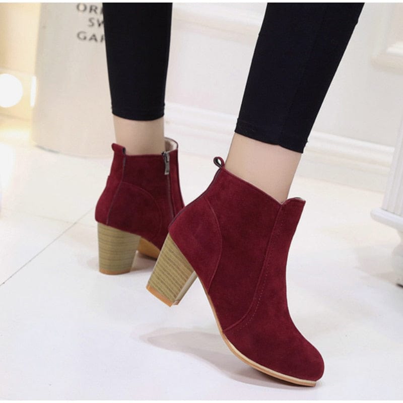 WDHKUN Store Shoes Shoshone Heeled  Ankle Boots - 3 Styles