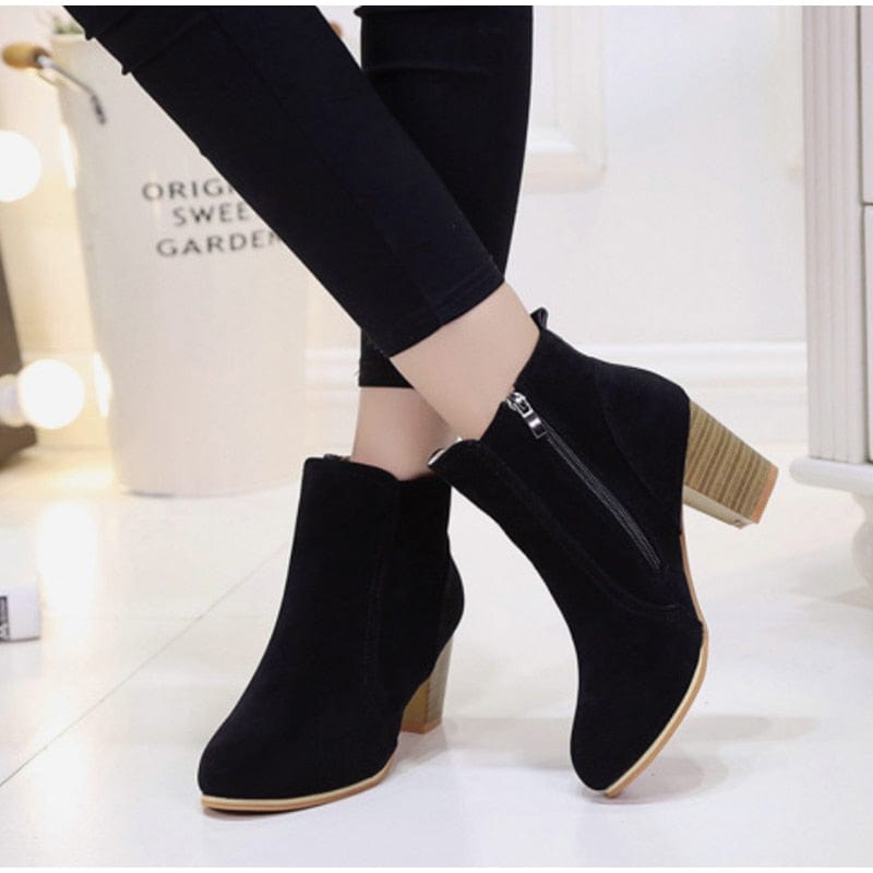 WDHKUN Store Shoes Shoshone Heeled  Ankle Boots - 3 Styles