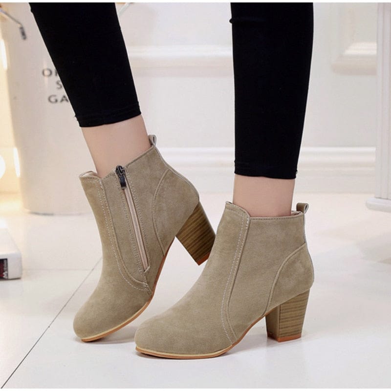 WDHKUN Store Shoes Shoshone Heeled  Ankle Boots - 3 Styles