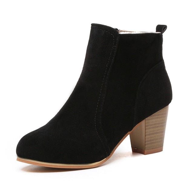 WDHKUN Store Shoes black1 / 10.5 Shoshone Heeled  Ankle Boots - 3 Styles