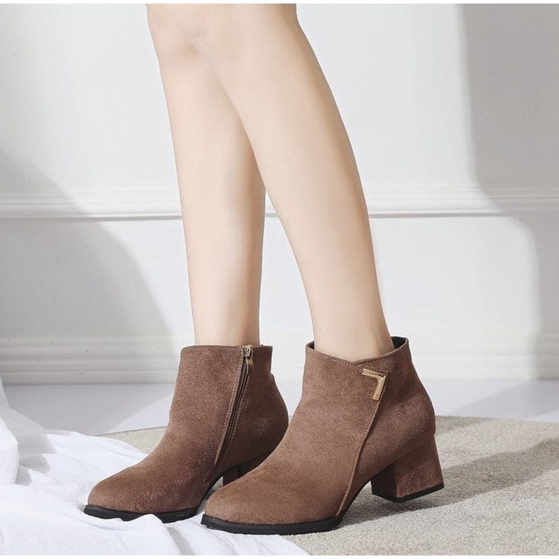 WDHKUN Store Shoes Shoshone Heeled  Ankle Boots - 3 Styles