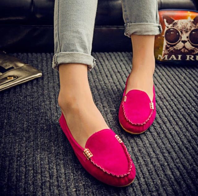 Spruced Roost Shoes Rose red / 12 Women's Flat Loafers Candy Colors Sz- 4-13