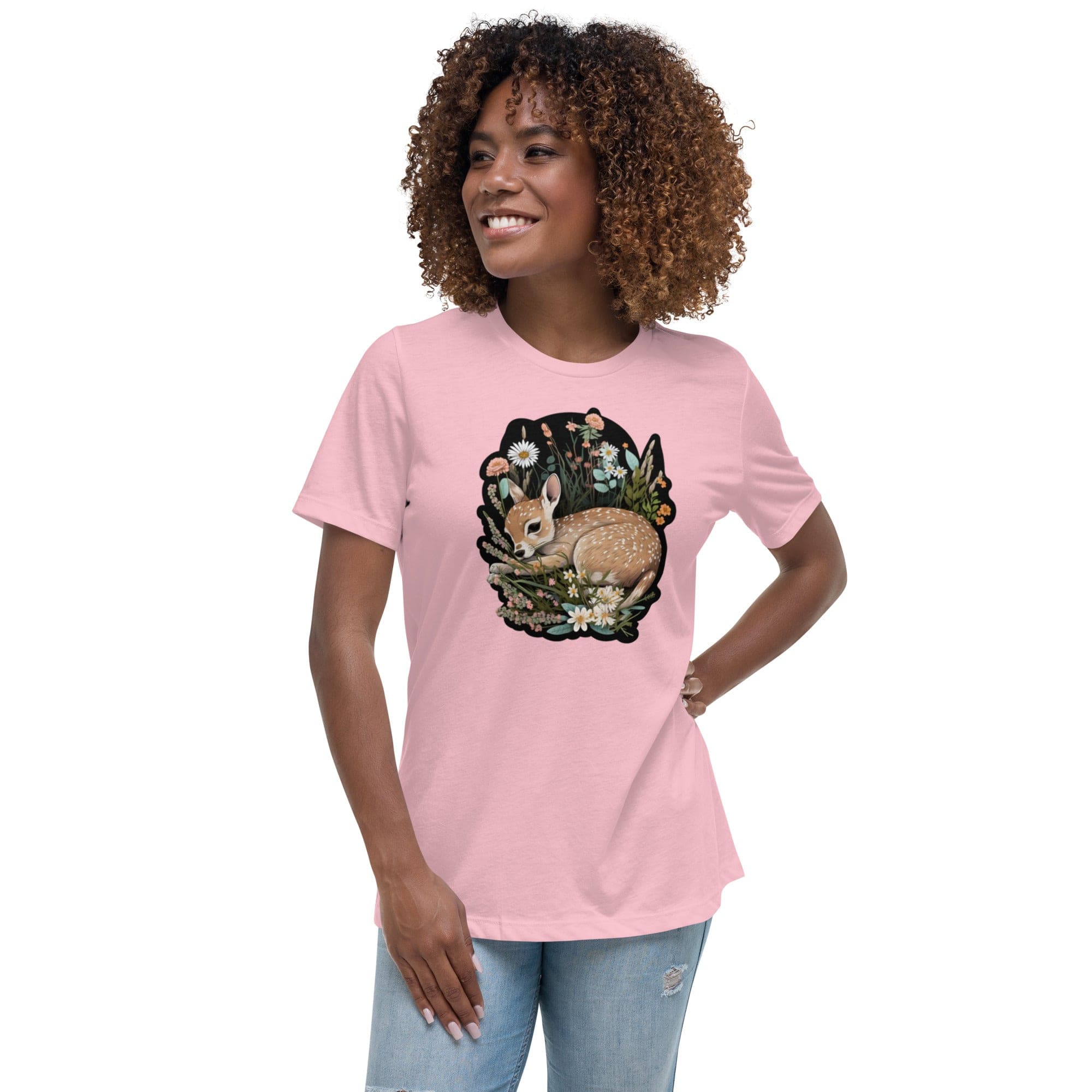 Spruced Roost Springtime Fawn - Women's Relaxed T-Shirt - 9 Colors