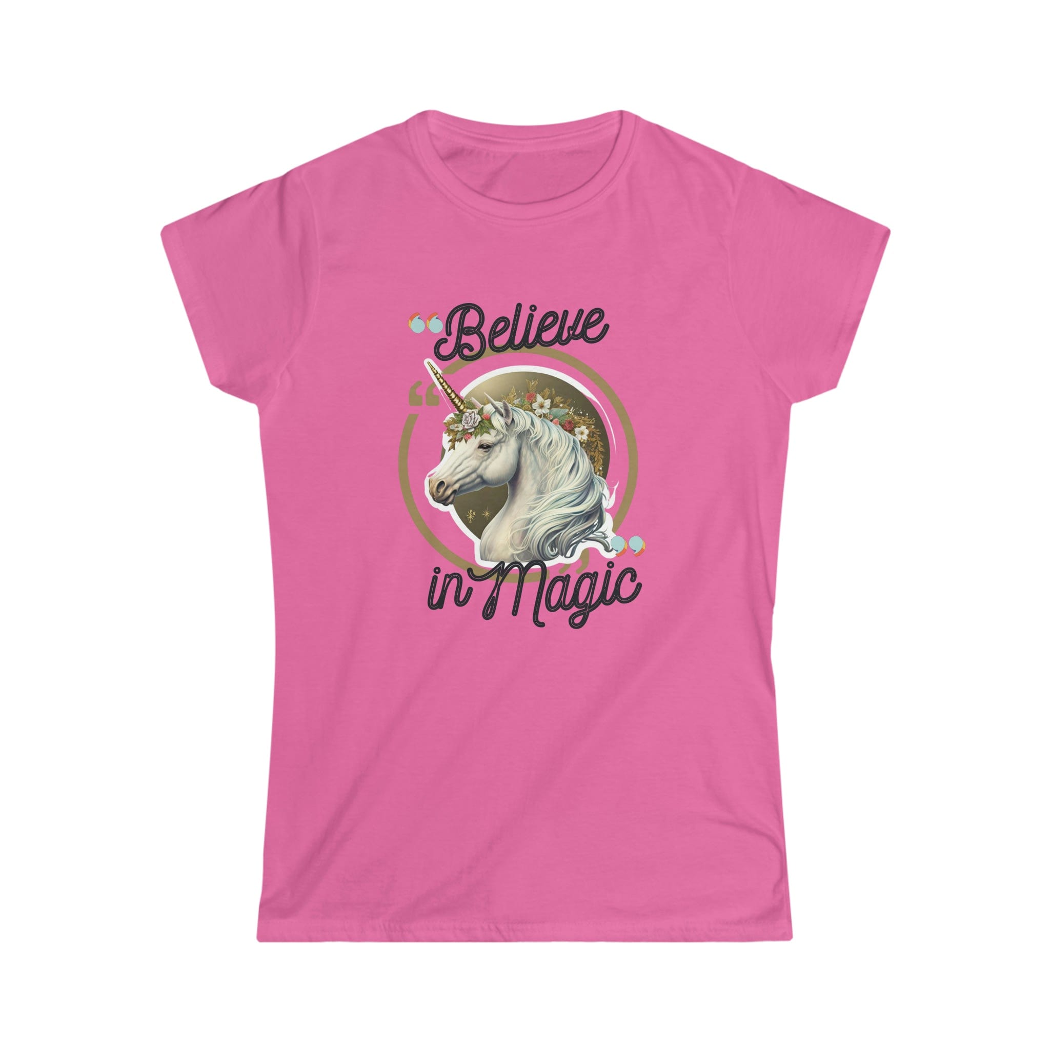 Printify T-Shirt Azalea / S Believe in Magic Women's Softstyle Tee - S-2XL