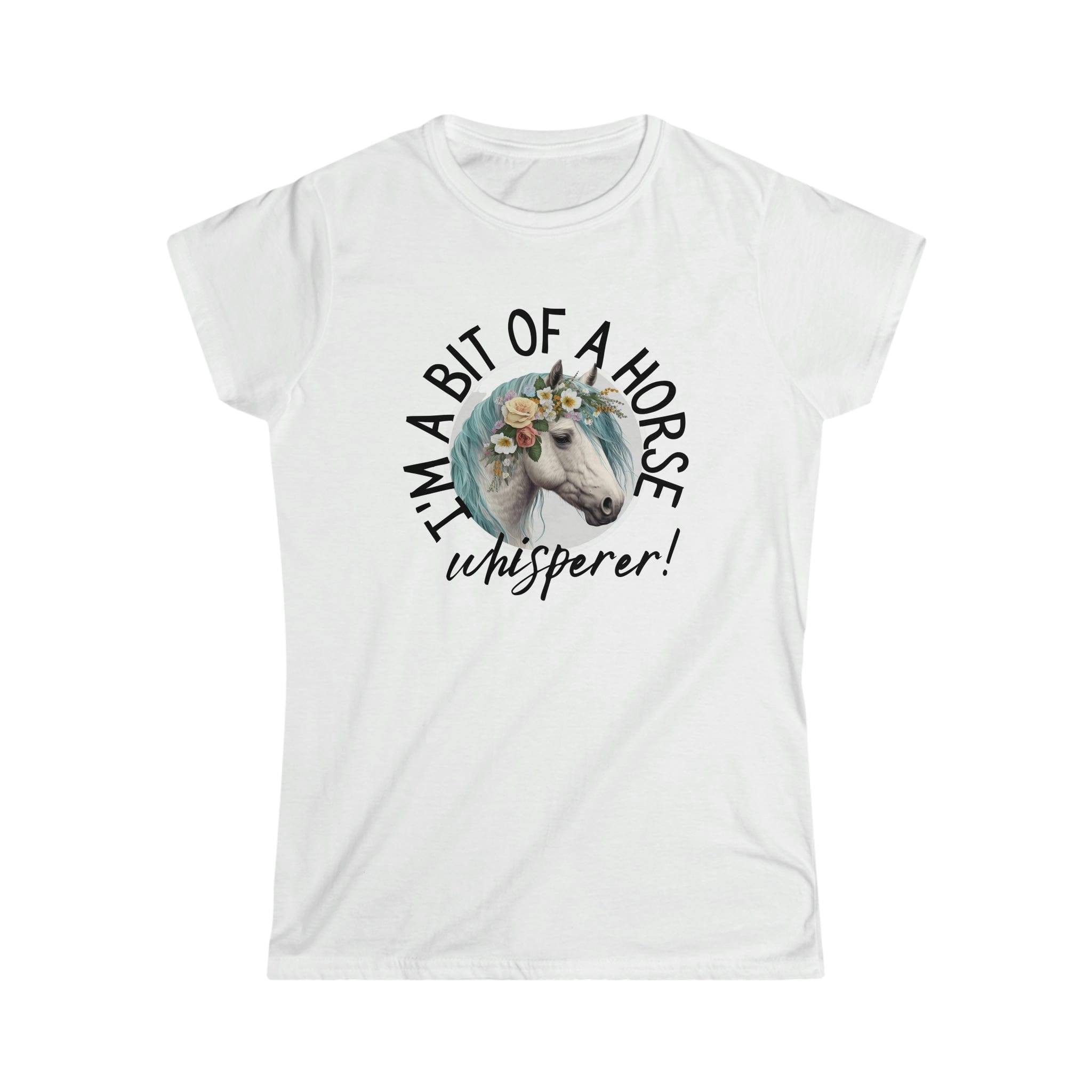 Printify T-Shirt White / S Horse Whisperer Women's Softstyle Tee - S-2XL