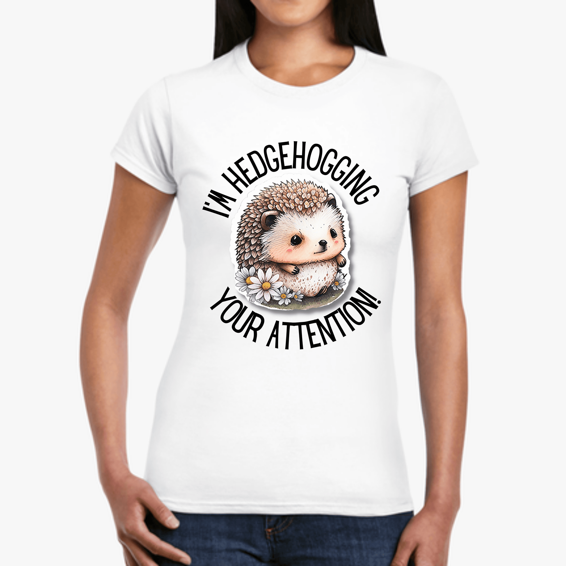 Printify T-Shirt I'm Hedgehogging Women's Softstyle Tee - S-2XL