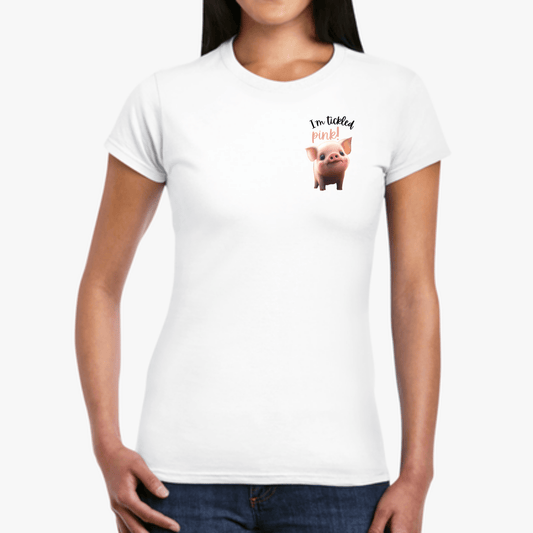 Printify T-Shirt Pink Piglet Women's Softstyle Tee - S-2XL