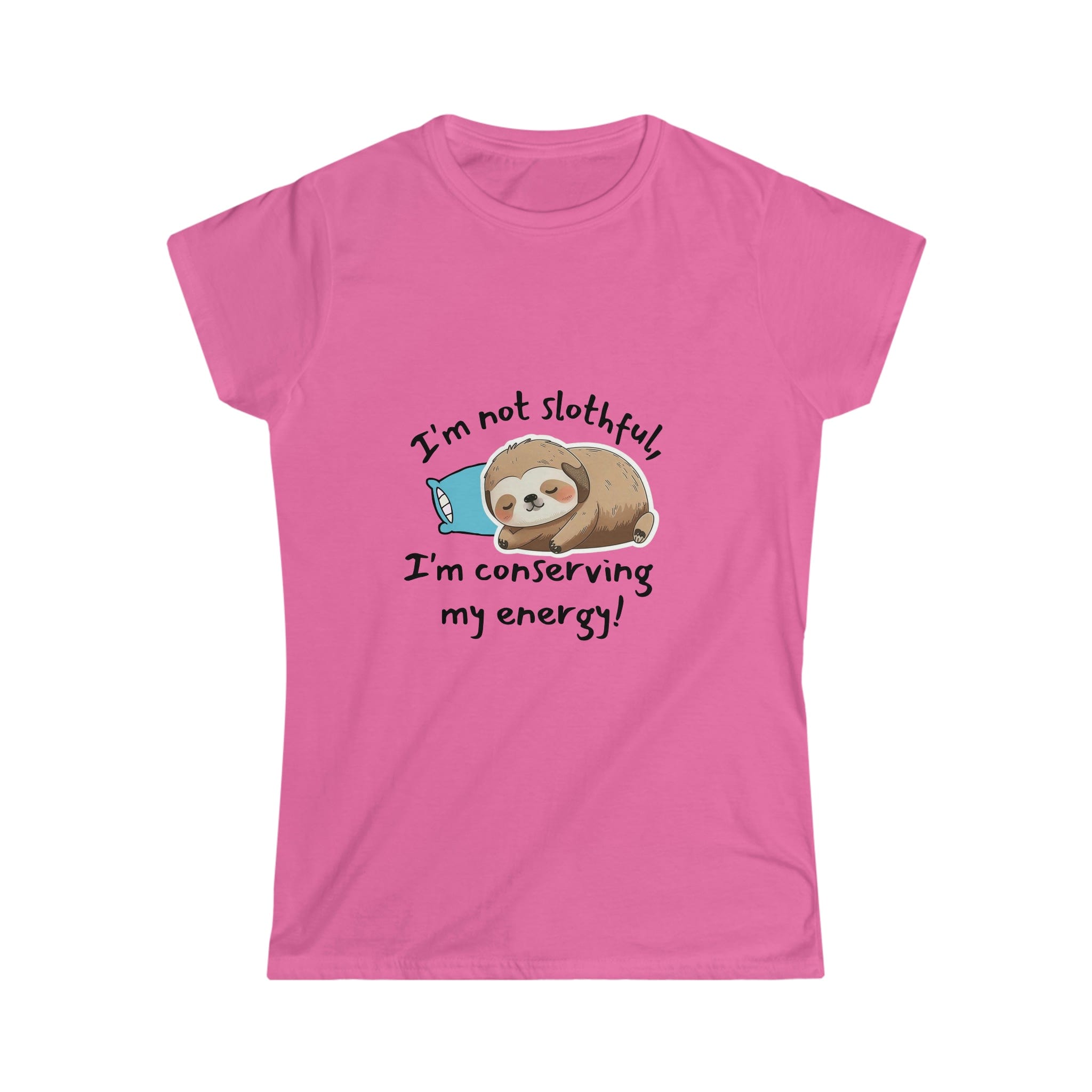 Printify T-Shirt Azalea / S Sleepy Sloth Women's Softstyle Tee - S-2XL