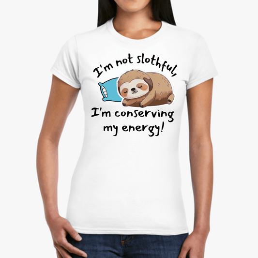 Printify T-Shirt Sleepy Sloth Women's Softstyle Tee - S-2XL