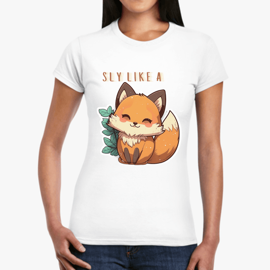 Printify T-Shirt Sly Fox Women's Softstyle Tee - S-2XL