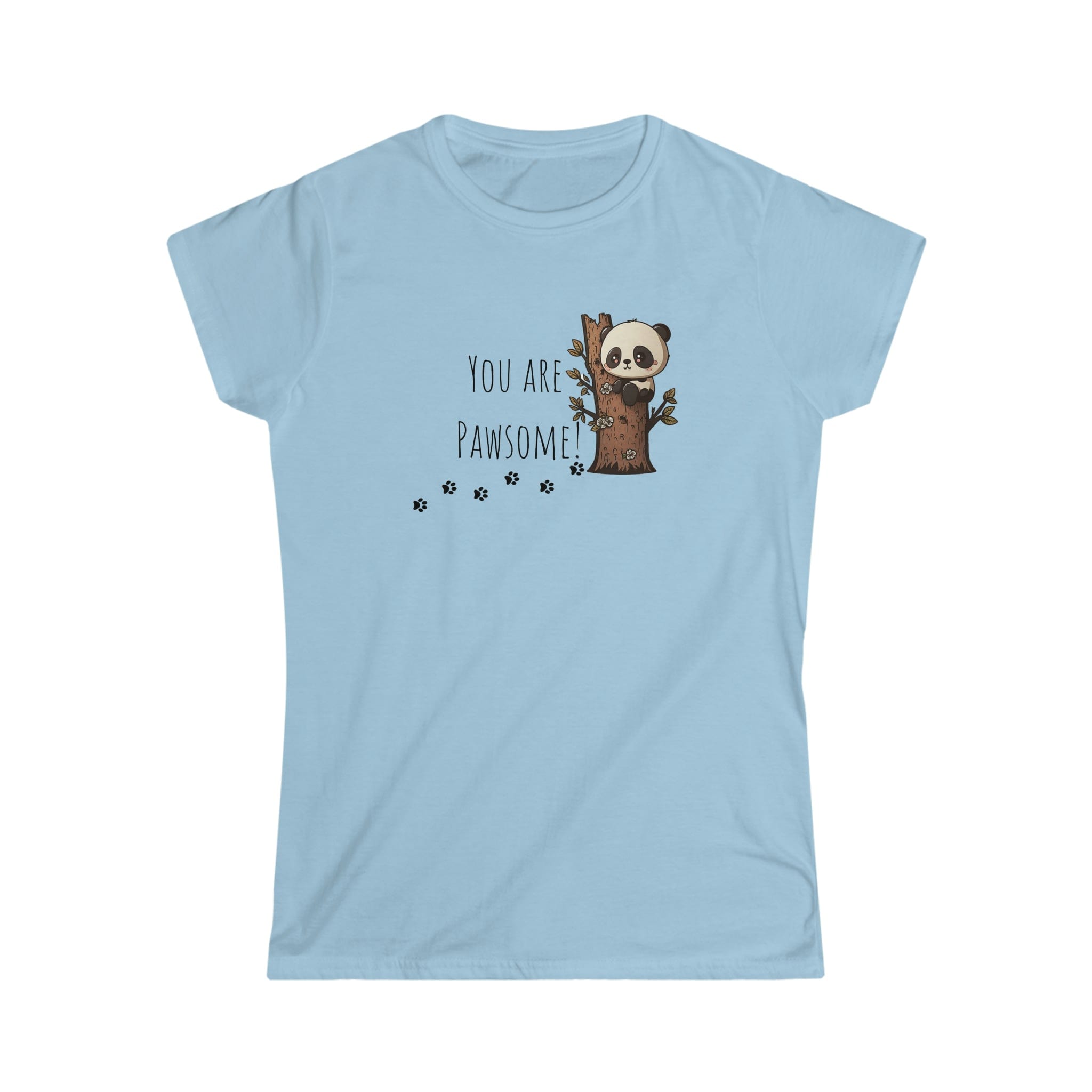 Printify T-Shirt Light Blue / S You are Pawsome Women's Softstyle Tee - S-2XL