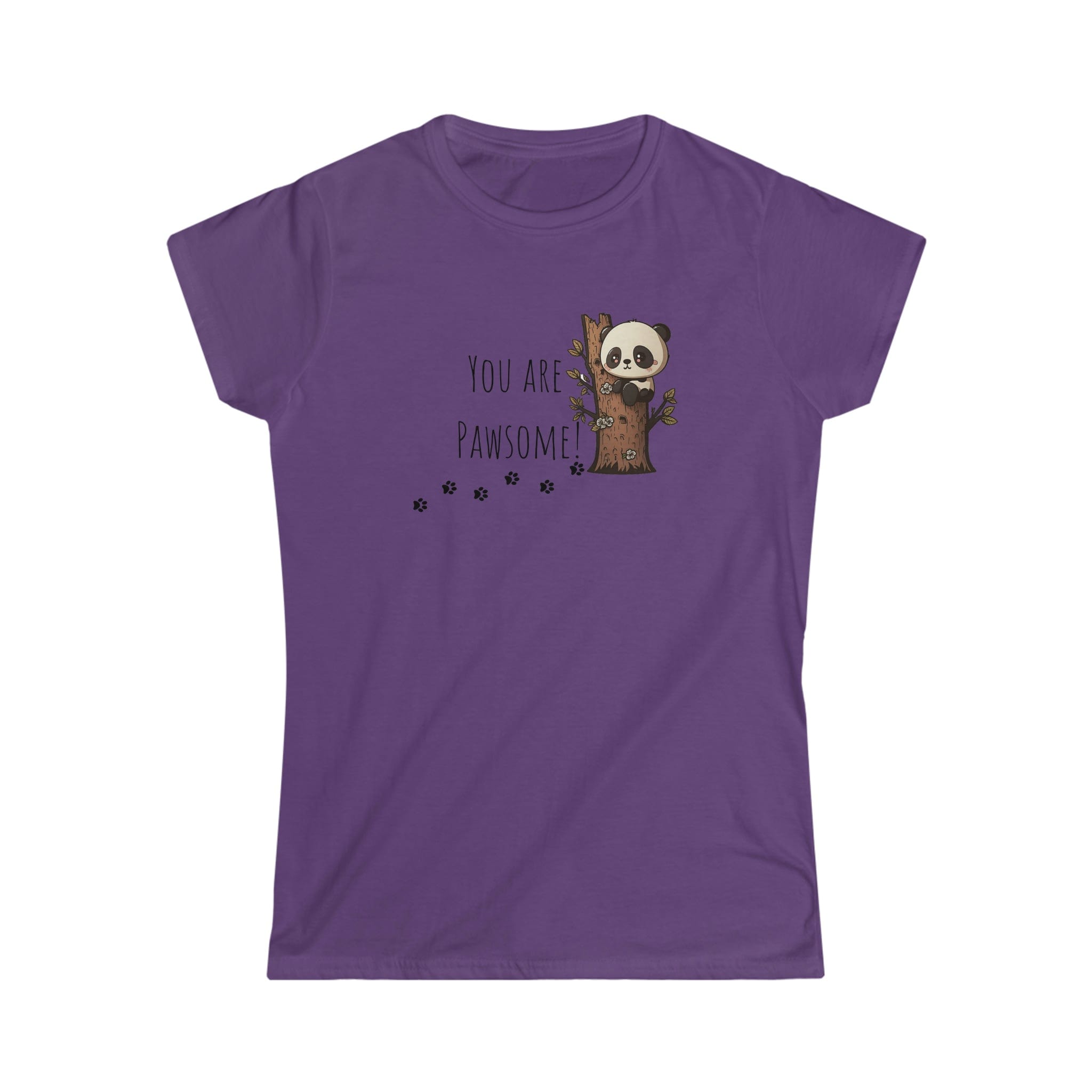 Printify T-Shirt Purple / S You are Pawsome Women's Softstyle Tee - S-2XL