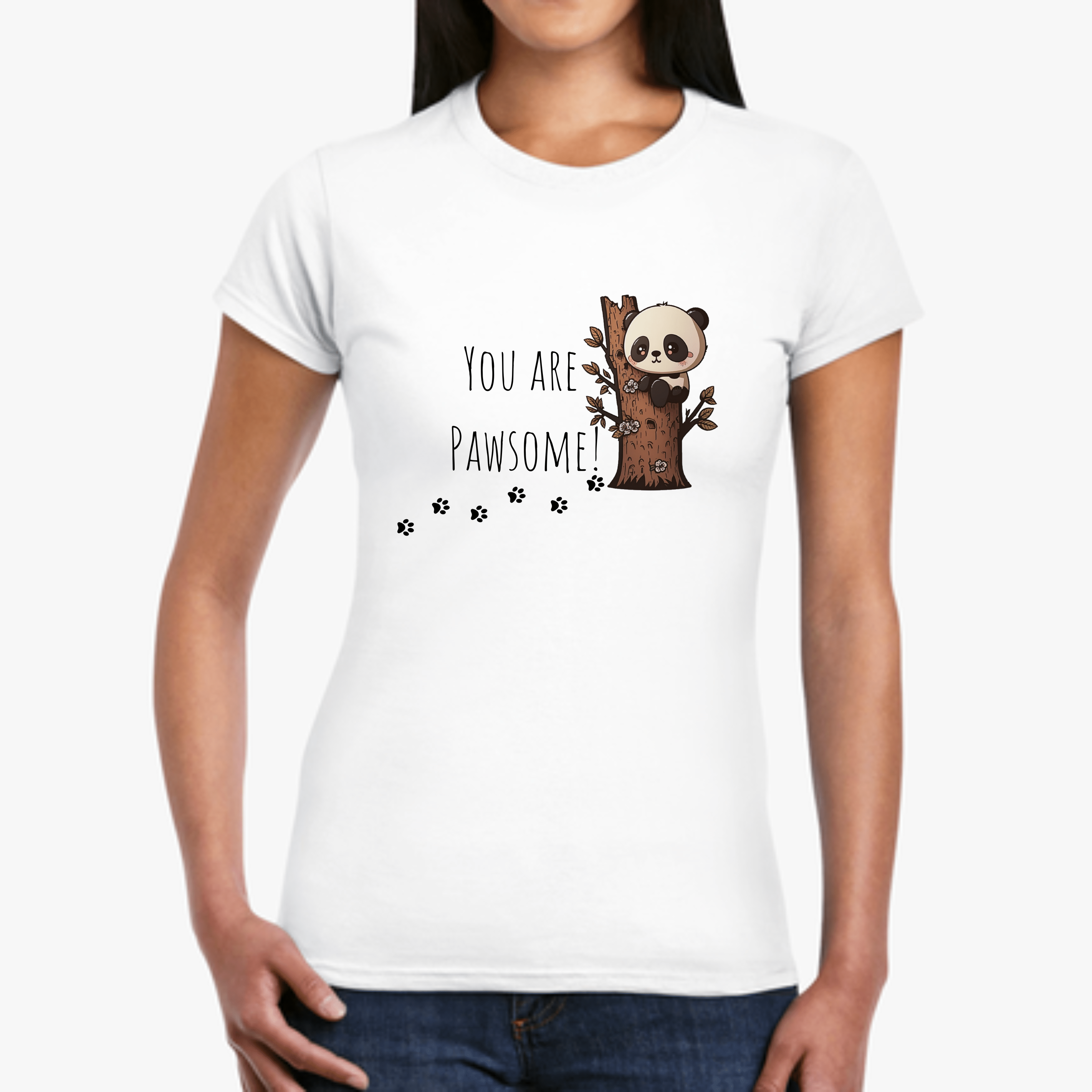 Printify T-Shirt You are Pawsome Women's Softstyle Tee - S-2XL