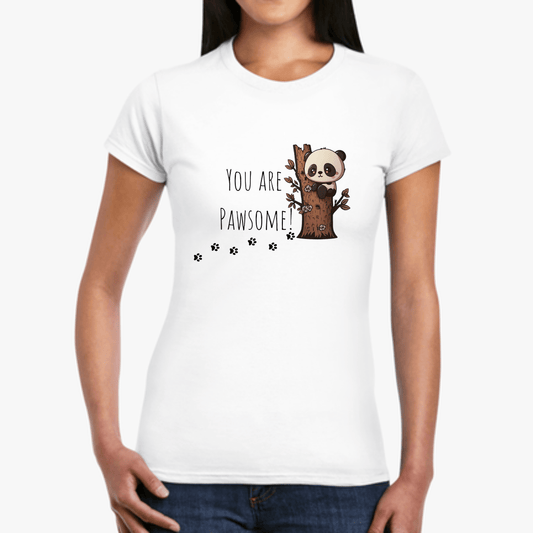 Printify T-Shirt You are Pawsome Women's Softstyle Tee - S-2XL