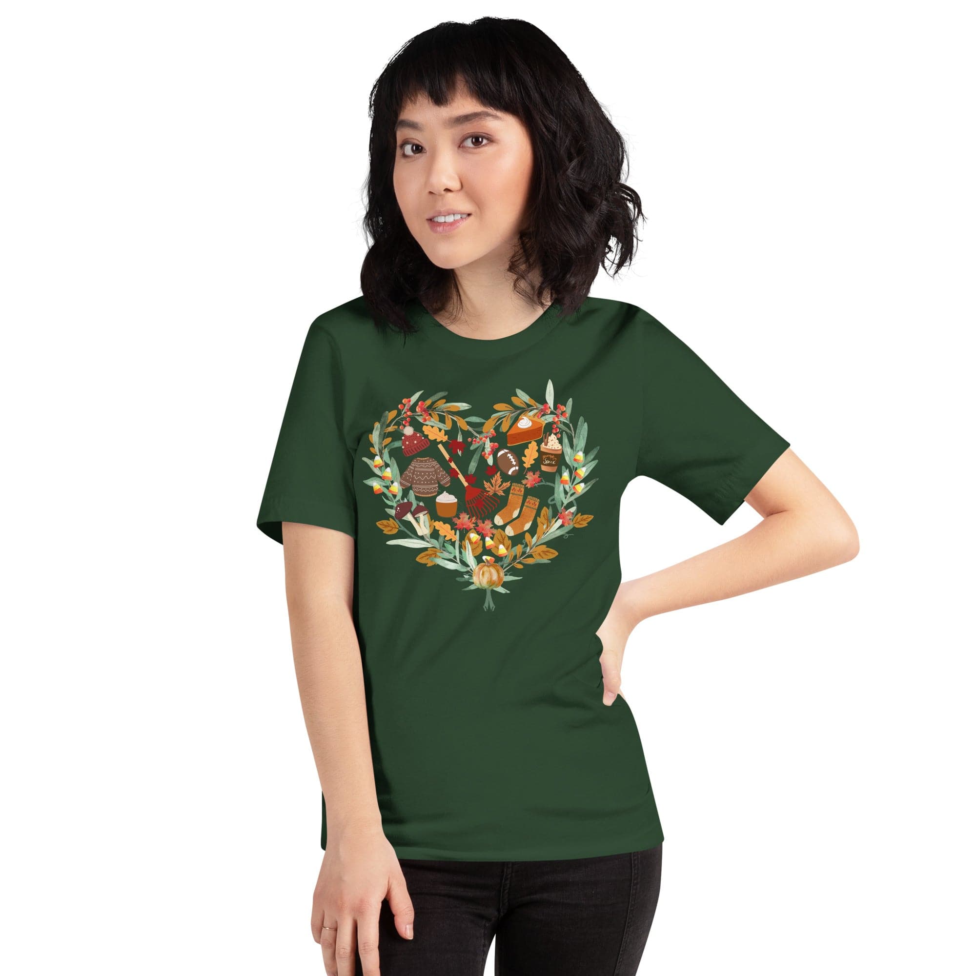 Spruced Roost T-Shirts Forest / S Autumn Medley T-Shirt Crew Neck - XS-3XL