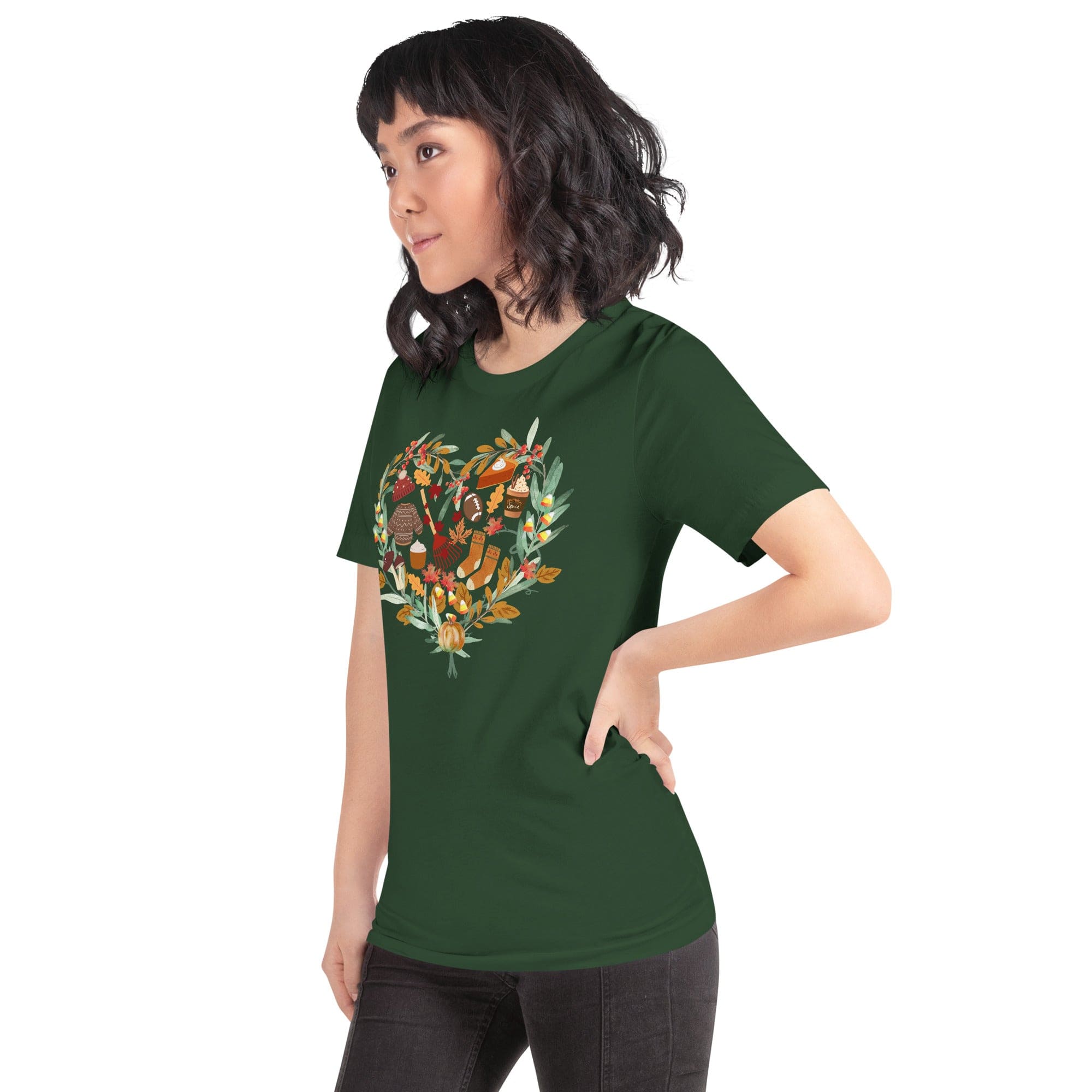 Spruced Roost T-Shirts Autumn Medley T-Shirt Crew Neck - XS-3XL