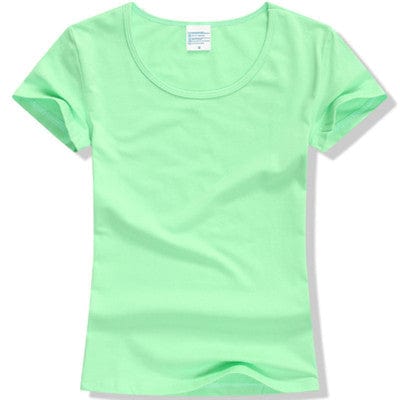 Spruced Roost T-Shirts Green / S Lovely Solid Layering Cotton Short Sleeve T-Shirt S-2XL - 15 Colors