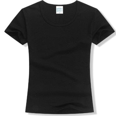 Spruced Roost T-Shirts Black / S Lovely Solid Layering Cotton Short Sleeve T-Shirt S-2XL - 15 Colors