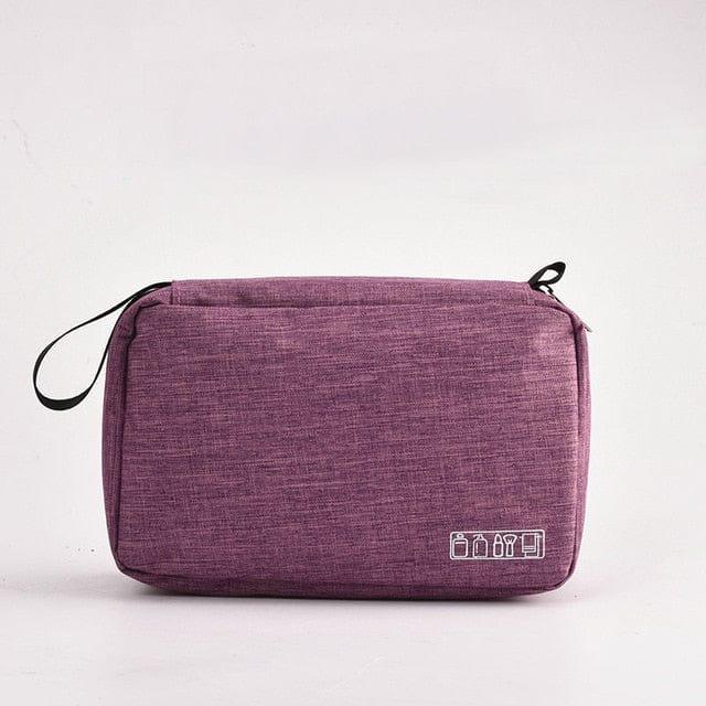 Oberlo Travel Bag Purple Toiletry Bag Cosmetic Makeup Bag Toiletry Travel Bag - 7 Colors