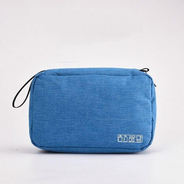 Oberlo Travel Bag Blue Toiletry Bag Cosmetic Makeup Bag Toiletry Travel Bag - 7 Colors