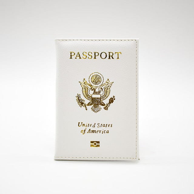 Spruced Roost Travel Bag White USA Cover for Passport Cover Pebble Soft Travel High Quality - 13 Colors