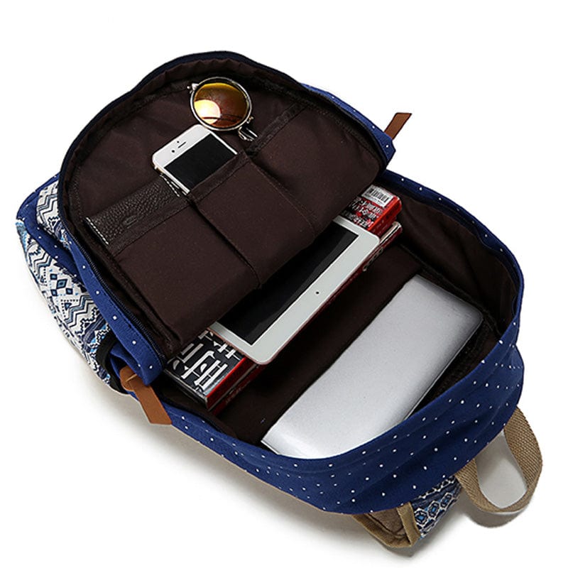 Spruced Roost Travel Bag Vintage Style Schoolbag Canvas Backpack - Large Capacity - 8 Colors