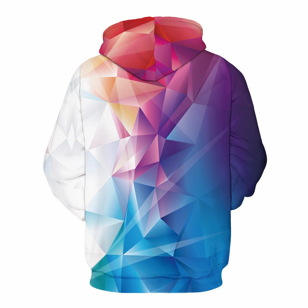 Spruced Roost Unisex Color Block Prism 3D Sweatshirt - S-3XL