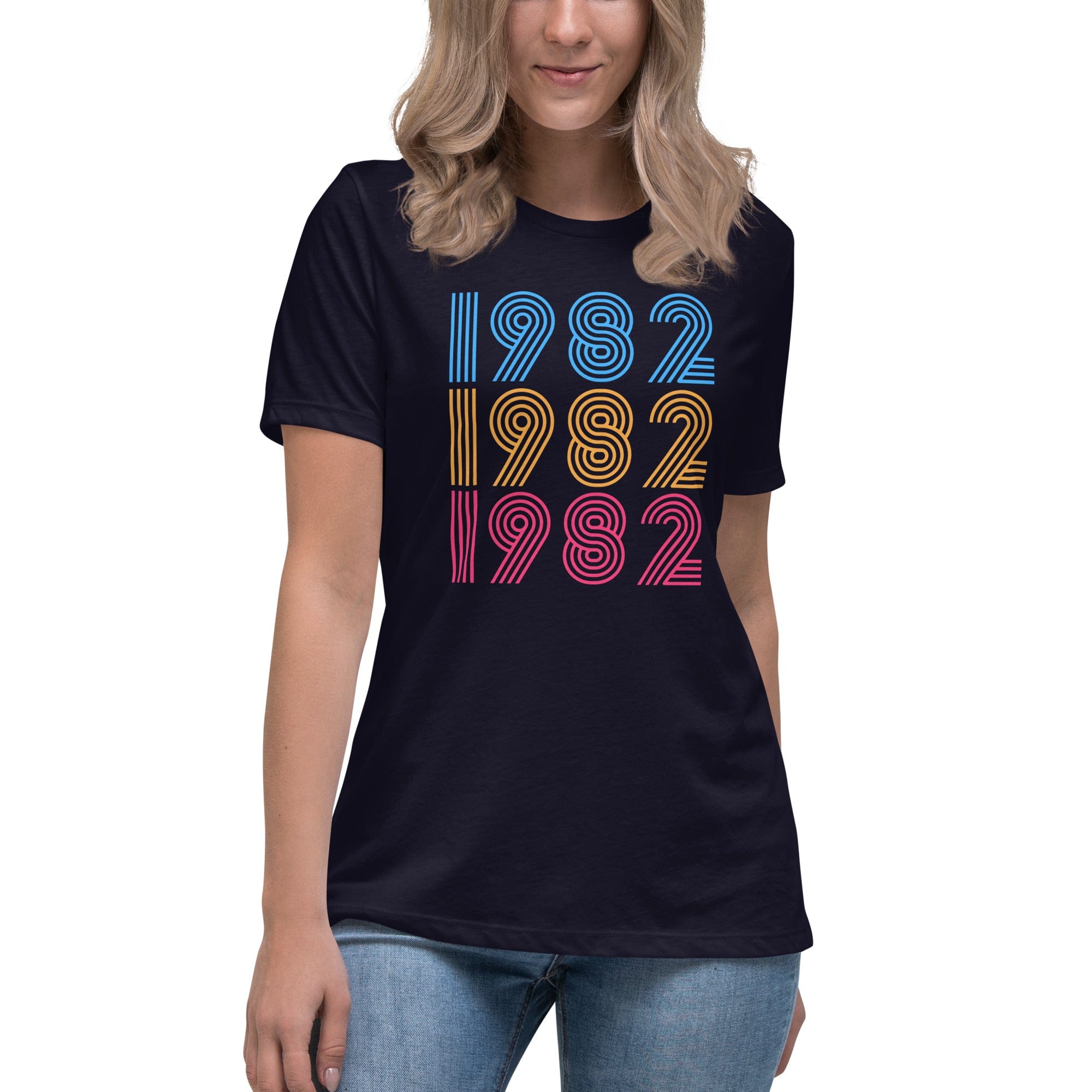 Spruced Roost Navy / S Vintage 1982 40th Birthday - Celebrate - Happy Birthday -  S-3X