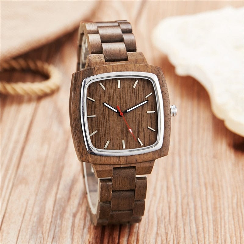 Ur Watch Store Watches Simple Dark Bamboo Wood Couples Watches - Men / Women