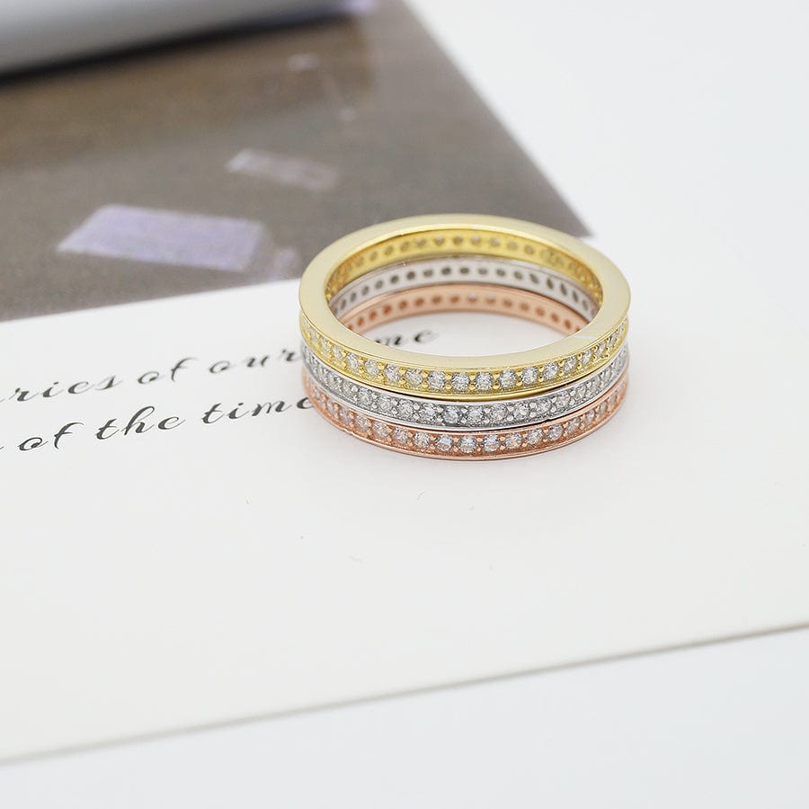 Spruced Roost Wedding Ring Set 925 Sterling Silver With High-Quality Cubic Zircon