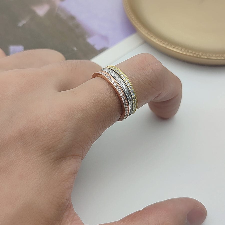 Spruced Roost Wedding Ring Set 925 Sterling Silver With High-Quality Cubic Zircon