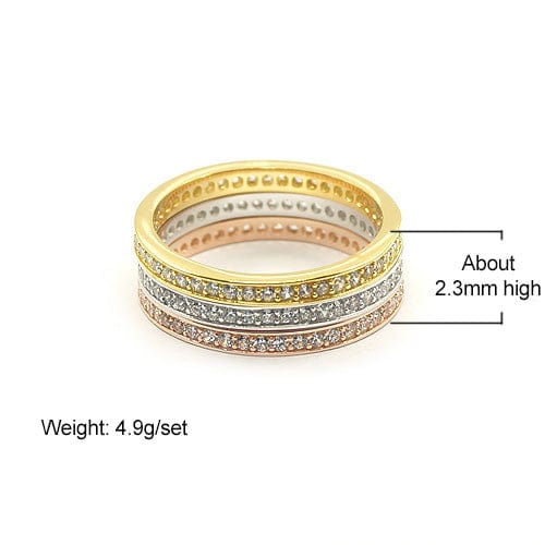 Spruced Roost Wedding Ring Set 925 Sterling Silver With High-Quality Cubic Zircon