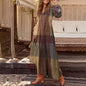 A- Get it Happy Women's B Yellow / 4XL Bohemian Shirt Dress Long Maxi Dress - M-5XL